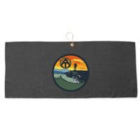 Appalachian Trail Hiker McAfee's Knob Tee Large Microfiber Waffle Golf Towel