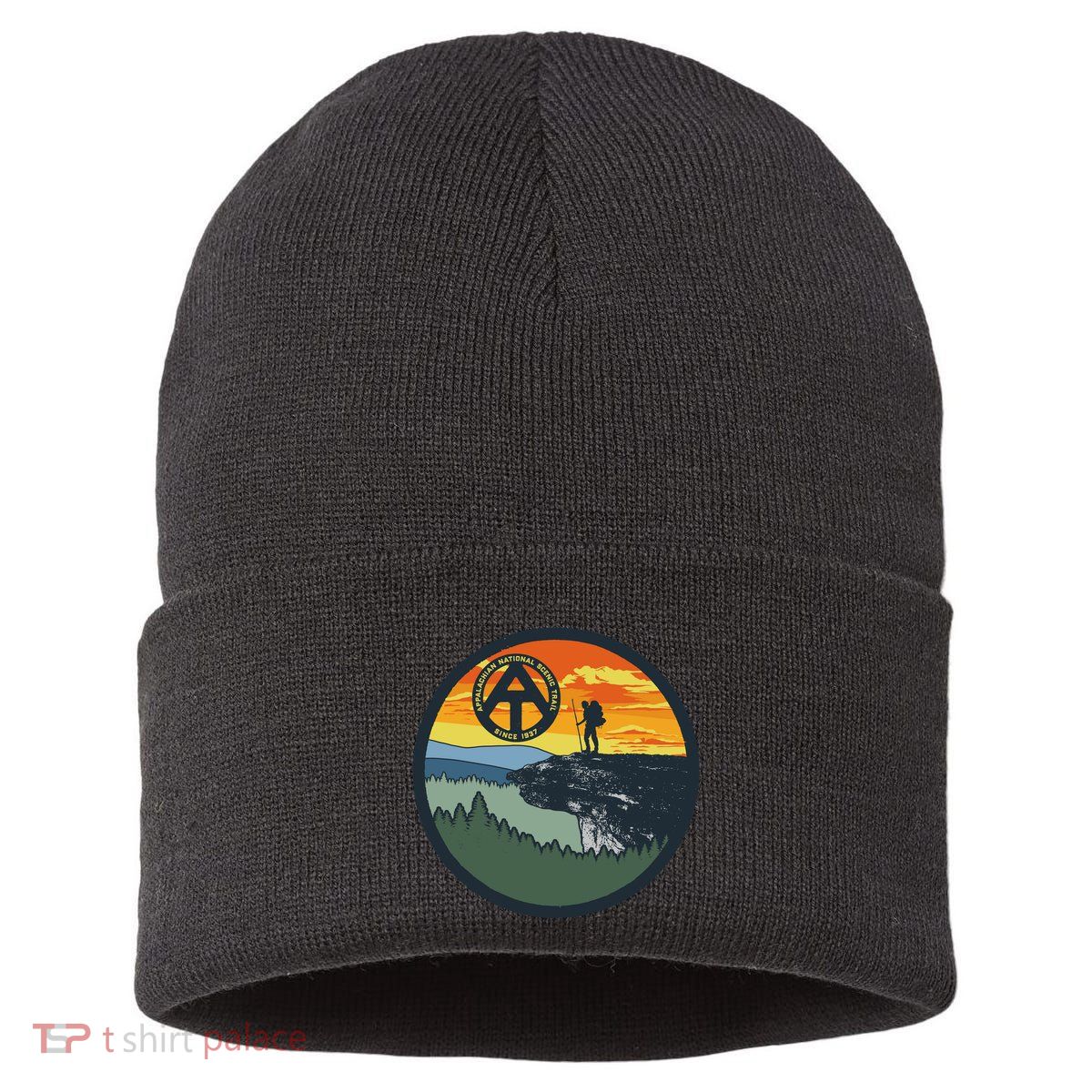 Appalachian Trail Hiker McAfee's Knob Tee Sustainable Knit Beanie