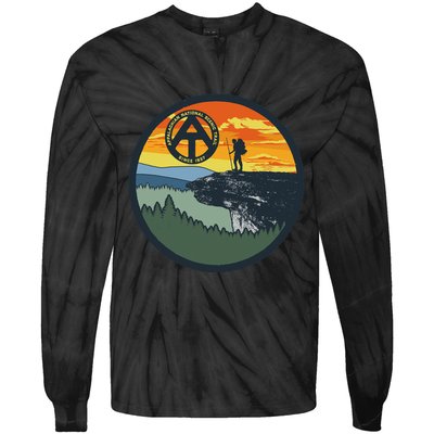Appalachian Trail Hiker McAfee's Knob Tee Tie-Dye Long Sleeve Shirt