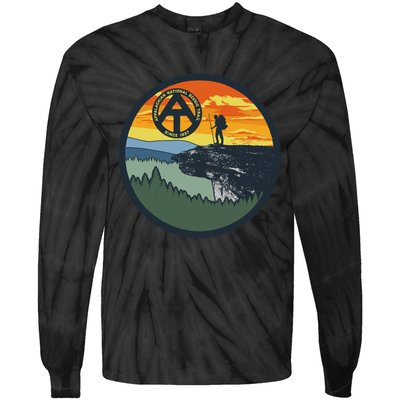 Appalachian Trail Hiker McAfee's Knob Tee Tie-Dye Long Sleeve Shirt