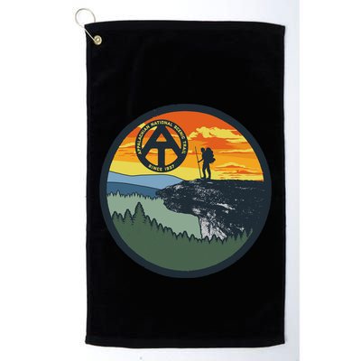 Appalachian Trail Hiker McAfee's Knob Tee Golf Towel