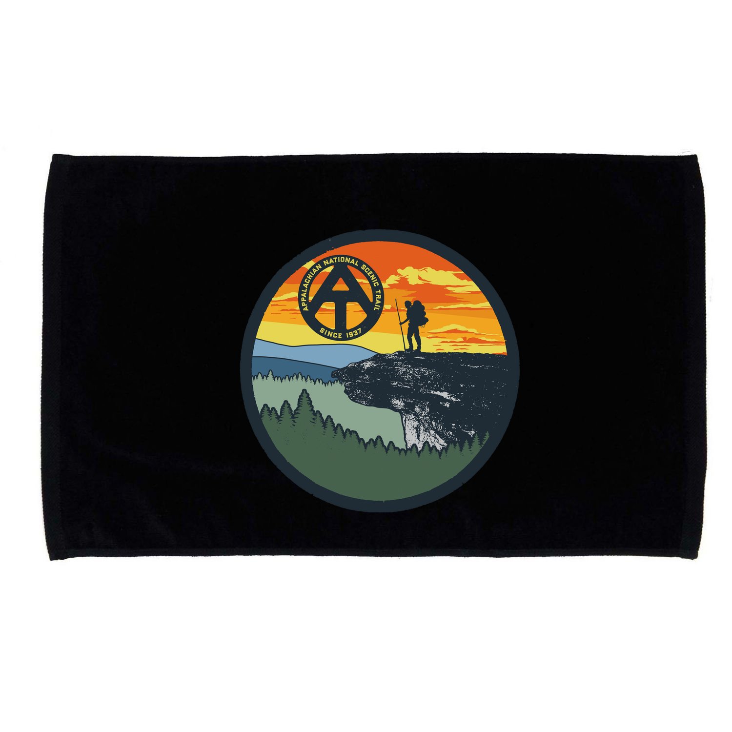 Appalachian Trail Hiker McAfee's Knob Tee Microfiber Hand Towel