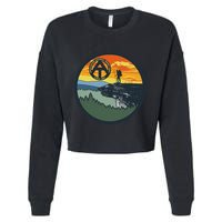 Appalachian Trail Hiker McAfee's Knob Tee Cropped Pullover Crew