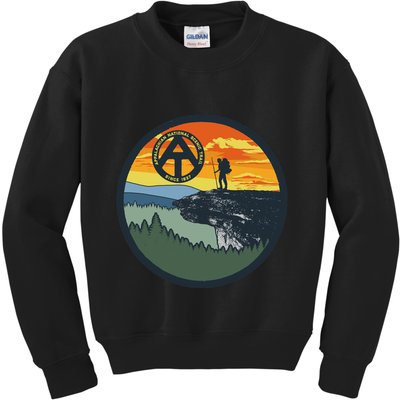 Appalachian Trail Hiker McAfee's Knob Tee Kids Sweatshirt
