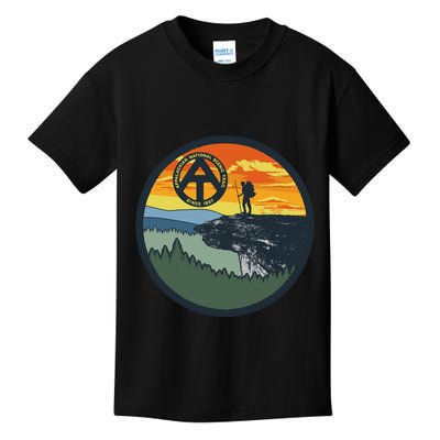 Appalachian Trail Hiker McAfee's Knob Tee Kids T-Shirt