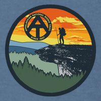 Appalachian Trail Hiker McAfee's Knob Tee Garment-Dyed Sweatshirt