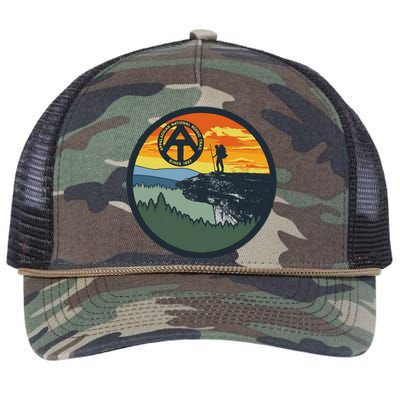 Appalachian Trail Hiker McAfee's Knob Tee Retro Rope Trucker Hat Cap