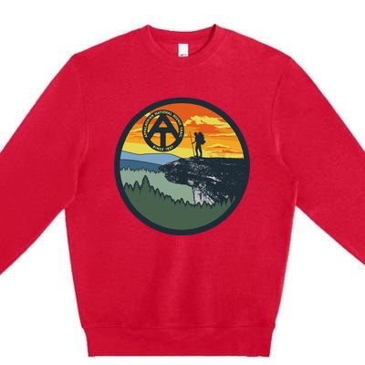 Appalachian Trail Hiker McAfee's Knob Tee Premium Crewneck Sweatshirt