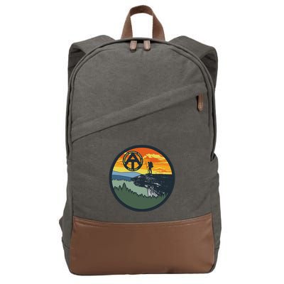 Appalachian Trail Hiker McAfee's Knob Tee Cotton Canvas Backpack
