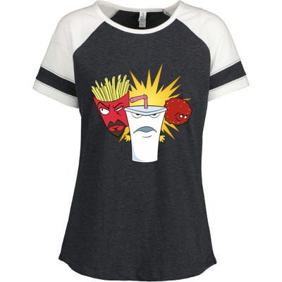 Aqua Teen Hunger Force Enza Ladies Jersey Colorblock Tee