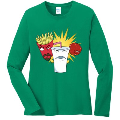 Aqua Teen Hunger Force Ladies Long Sleeve Shirt