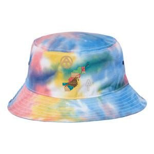 Appalachian Trail Hiking Map Tie Dye Newport Bucket Hat