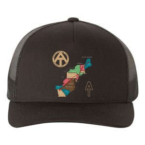 Appalachian Trail Hiking Map Yupoong Adult 5-Panel Trucker Hat