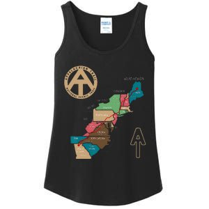 Appalachian Trail Hiking Map Ladies Essential Tank