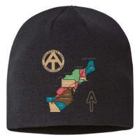 Appalachian Trail Hiking Map Sustainable Beanie