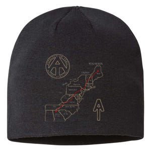 Appalachian Trail Hiking Map Outdoor Adventure Trailing Sustainable Beanie