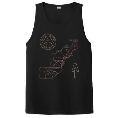 Appalachian Trail Hiking Map Outdoor Adventure Trailing PosiCharge Competitor Tank