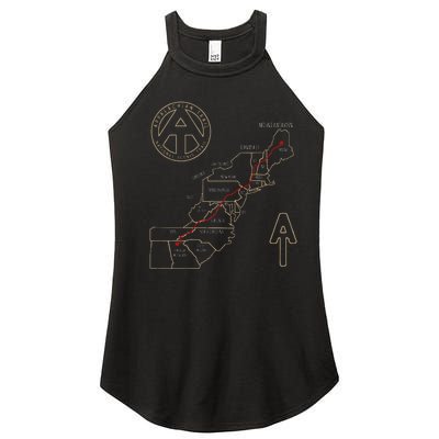 Appalachian Trail Hiking Map Outdoor Adventure Trailing Women’s Perfect Tri Rocker Tank