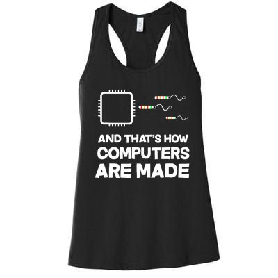 And ThatS How Computers Are Made Engineer Programmer Women's Racerback Tank