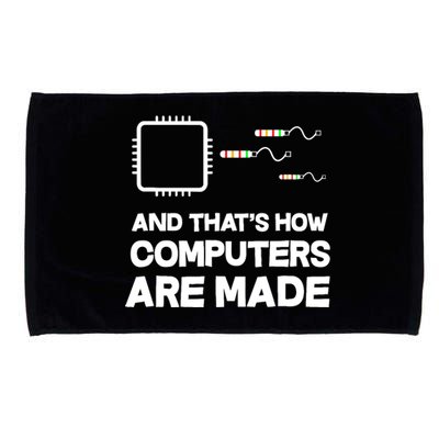 And ThatS How Computers Are Made Engineer Programmer Microfiber Hand Towel