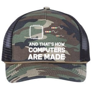 And ThatS How Computers Are Made Engineer Programmer Retro Rope Trucker Hat Cap