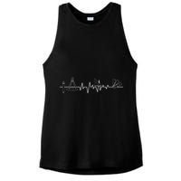 Architecture Tool Heartbeat Architect Architectural Design Ladies PosiCharge Tri-Blend Wicking Tank