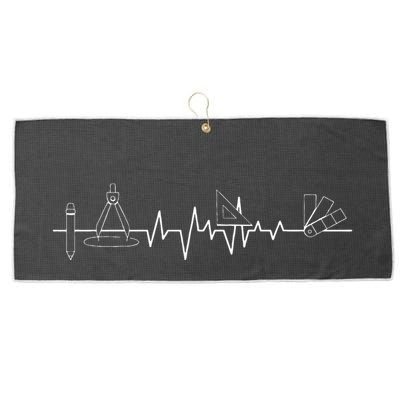 Architecture Tool Heartbeat Architect Architectural Design Large Microfiber Waffle Golf Towel