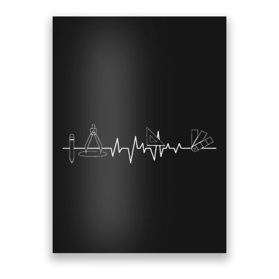 Architecture Tool Heartbeat Architect Architectural Design Poster