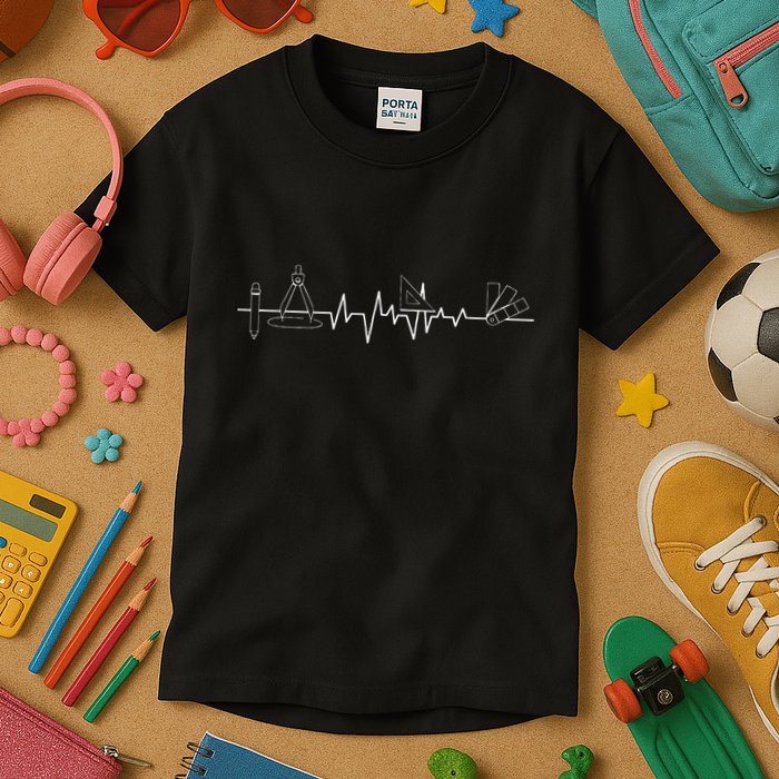 Architecture Tool Heartbeat Architect Architectural Design Kids T-Shirt