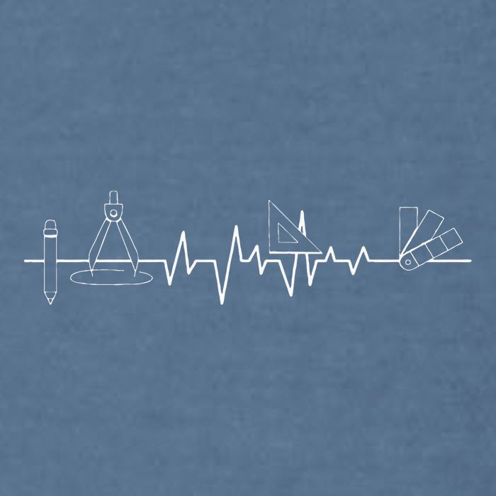 Architecture Tool Heartbeat Architect Architectural Design Garment-Dyed Sweatshirt