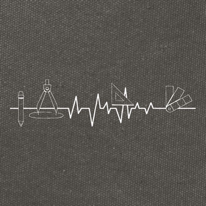 Architecture Tool Heartbeat Architect Architectural Design Cotton Canvas Backpack