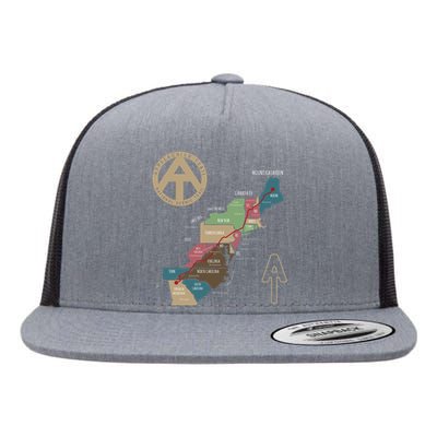 Appalachian Trail Hiking Map Flat Bill Trucker Hat