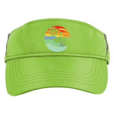 Appalachian Trail Hiker Gift Mcafee's Knob Retro Hiking Gift Adult Drive Performance Visor