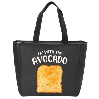 Avocado Toast Halloween Costume Funny Zip Tote Bag
