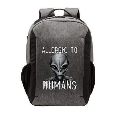 Allergic To Humans Funny Ufo Paranormal Vector Backpack
