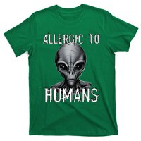 Allergic To Humans Funny Ufo Paranormal T-Shirt