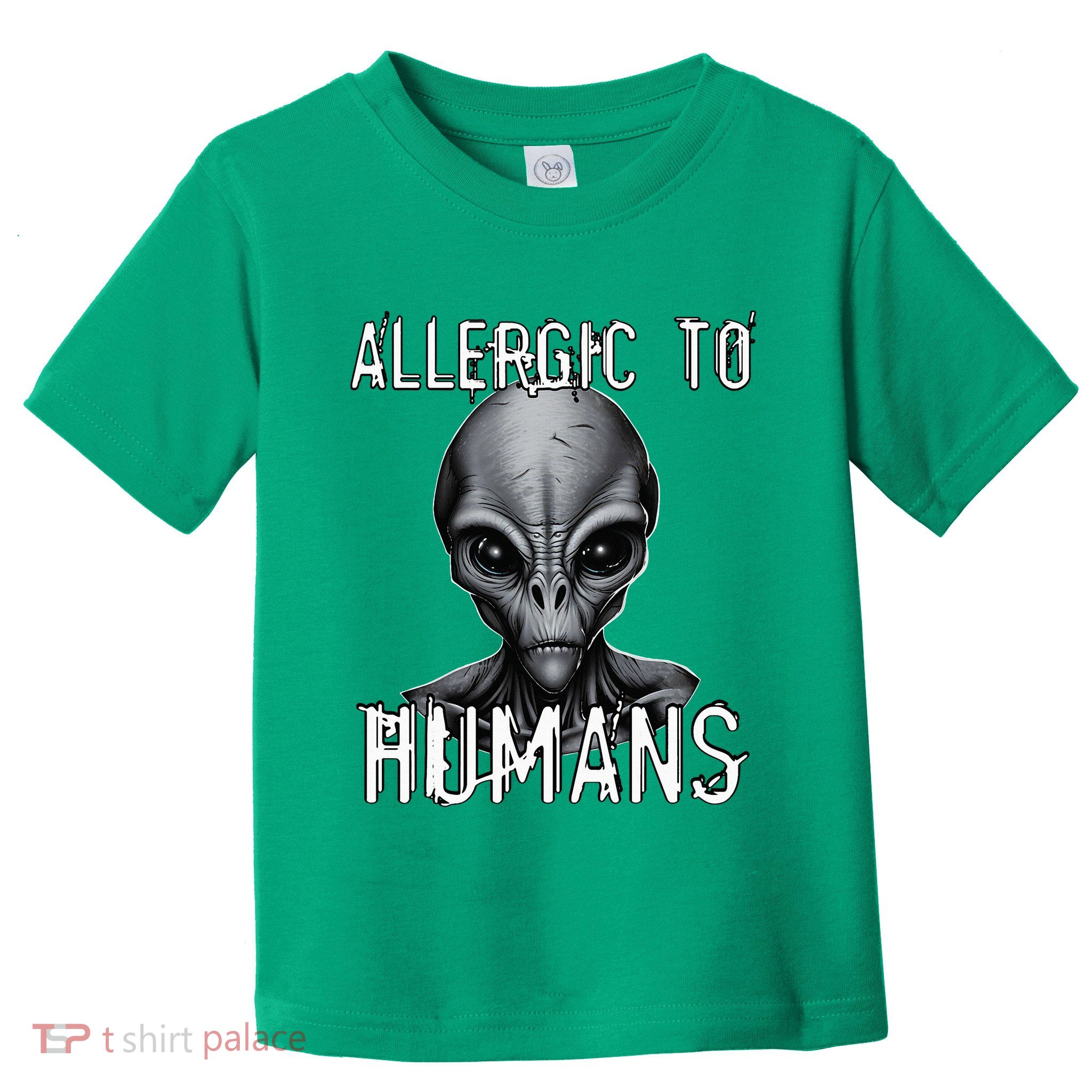 Allergic To Humans Funny Ufo Paranormal Toddler T-Shirt