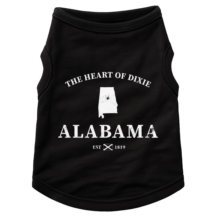 Alabama The Heart Of Dixie Doggie Tank