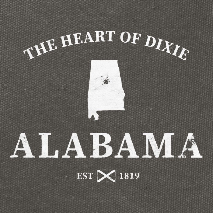 Alabama The Heart Of Dixie Cotton Canvas Backpack