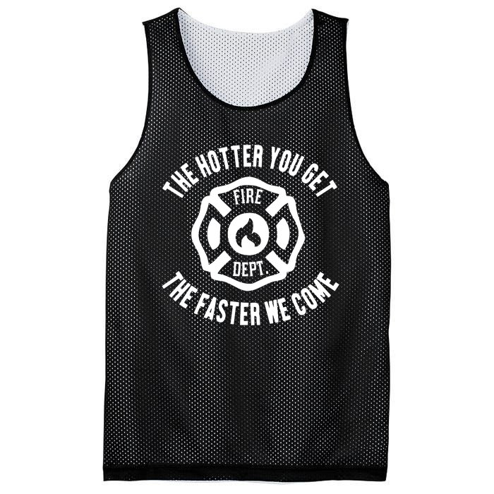 Ahh The Hotter You Get The Faster We Come Fire Dept New Mesh Reversible Basketball Jersey Tank