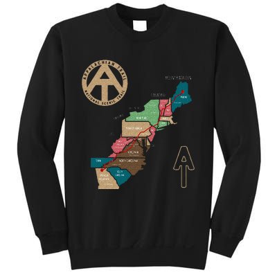 Appalachian Trail Hiking Map Sweatshirt