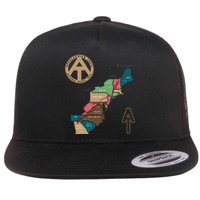 Appalachian Trail Hiking Map Flat Bill Trucker Hat