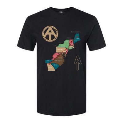 Appalachian Trail Hiking Map Softstyle® CVC T-Shirt