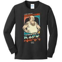 Aqua Teen Hunger Force Carl DonT Need Instructions To Rock Kids Long Sleeve Shirt