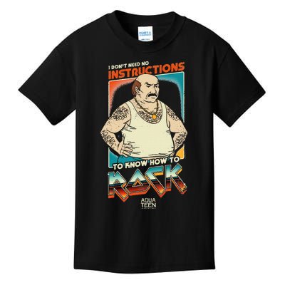 Aqua Teen Hunger Force Carl DonT Need Instructions To Rock Kids T-Shirt