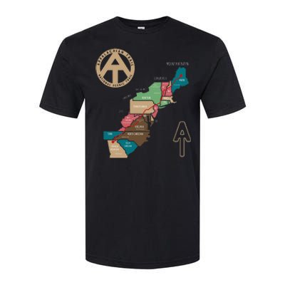 Appalachian Trail Hiking Map Softstyle CVC T-Shirt