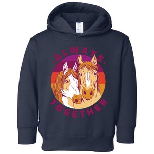 Always Together Horses Sunset Toddler Hoodie