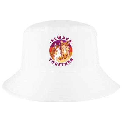 Always Together Horses Sunset Cool Comfort Performance Bucket Hat