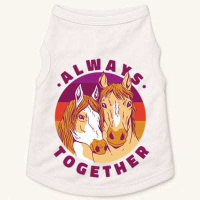 Always Together Horses Sunset Doggie Tank