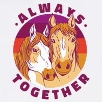 Always Together Horses Sunset 11oz C Handle Ceramic Mug